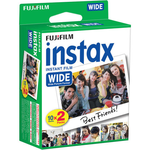 Fujifilm Instax Film Wide Twin Pakke med 20 bilder til Fuji Instax Wide